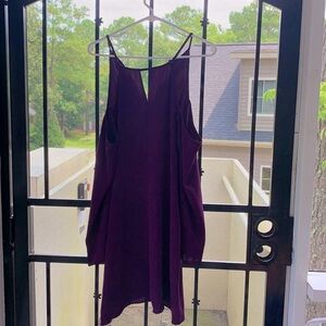 Cold Shoulder Purple Dress